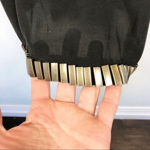 Seduce Black Shift Dress Backless Metallic Keyhole Sexy Designer NWT Size 6 - Picture 8 of 12